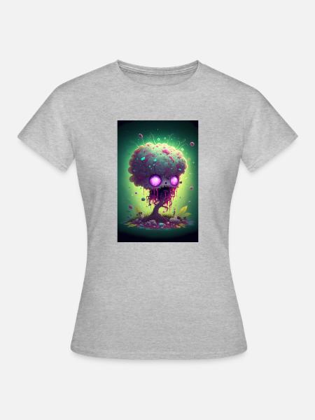 Zombie Frozen - Frauen T-Shirt - Grau meliert