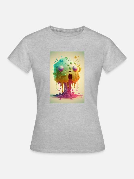 Zombie Frozen - Frauen T-Shirt - Grau meliert