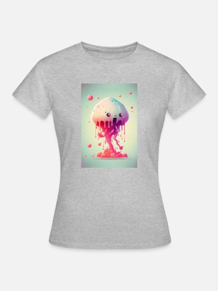 Zombie Die Eiskönigin - Frauen T-Shirt - Grau meliert