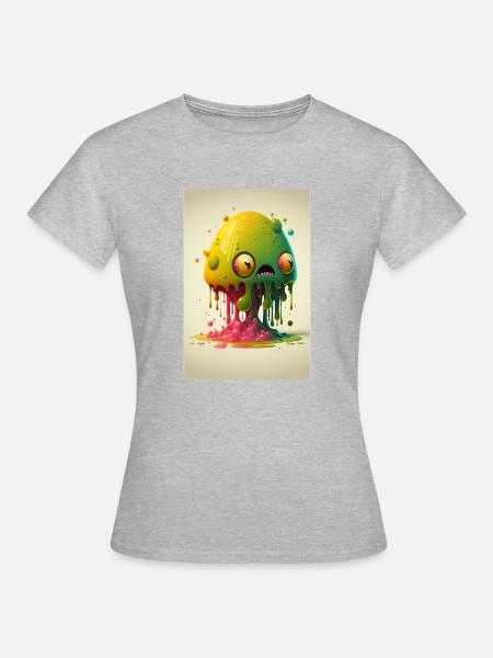 Zombie Frozen - Frauen T-Shirt - Grau meliert