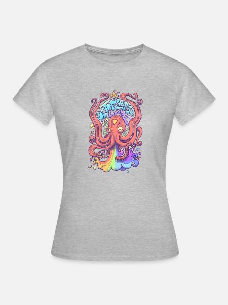Oktofrieden - Frauen T-Shirt - Grau meliert