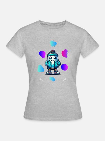 Colour expressions - Frauen T-Shirt - Grau meliert