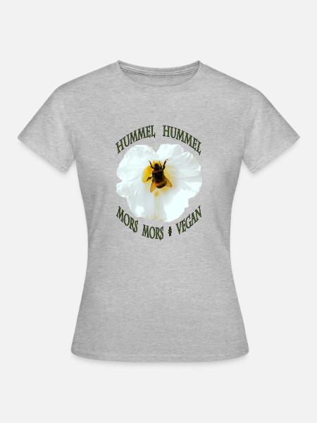 Hummel Malvenblüte Text Hummel Hummel Mors Mors - Frauen T-Shirt - Grau meliert