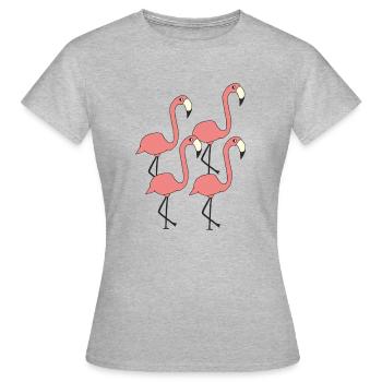 Flamingo Group - Women's T-Shirt - heather grey - Front - AI Model Female 172 dark (172cm)
