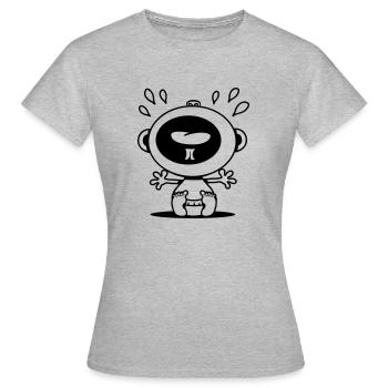 Bébé pleure - T-shirt Femme - gris chiné - Devant - AI Model Female 172 dark (172cm)