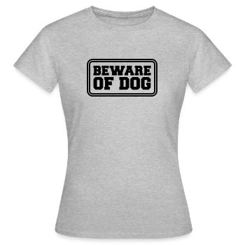Beware Of Dog - Women's T-Shirt - heather grey - Front - AI Model Female 172 dark (172cm)