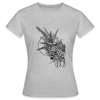 Woman wearing a turban - Women's T-Shirt - heather grey - Front - AI Model Female 172 dark (172cm)