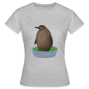 Pesto penguin - Women's T-Shirt - heather grey - Front - AI Model Female 172 dark (172cm)