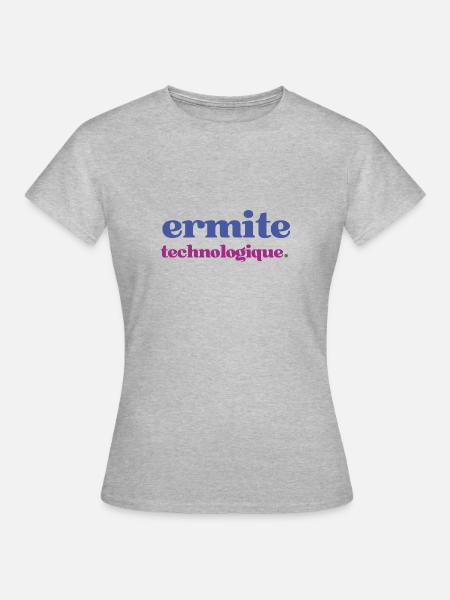 Statement Motiv für Geeks und Technologie Fans - Frauen T-Shirt - Grau meliert
