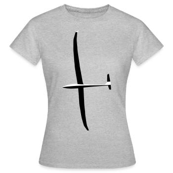 Glider Gliding Gliding Gliding Glider - Women's T-Shirt - heather grey - Front - AI Model Female 172 dark (172cm)