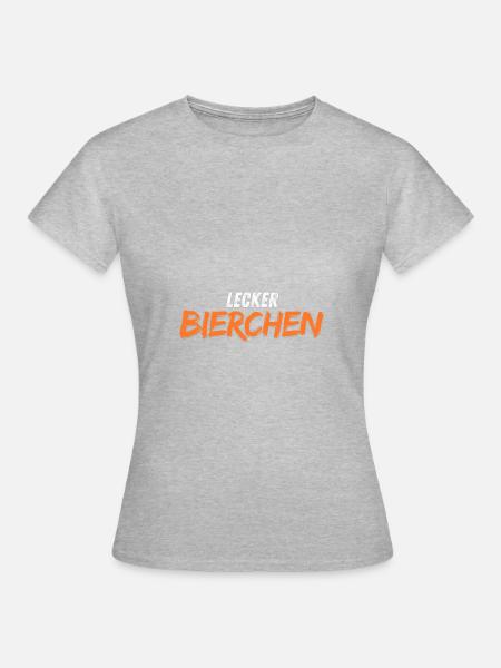 Lecker Bierchen - Frauen T-Shirt - Grau meliert