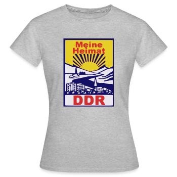 RDA - ma patrie - T-shirt Femme - gris chiné - Devant - AI Model Female 172 dark (172cm)