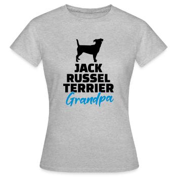 Jack Russell - T-shirt Femme - gris chiné - Devant - AI Model Female 172 dark (172cm)