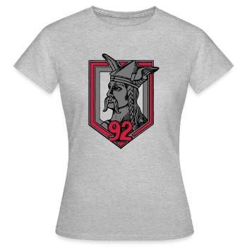 92e RI LES GAULOIS - T-shirt Femme - gris chiné - Devant - AI Model Female 172 dark (172cm)