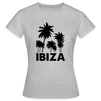 Ibiza - T-shirt Femme - gris chiné - Devant - AI Model Female 172 dark (172cm)