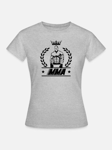 MMA Wappen - Frauen T-Shirt - Grau meliert
