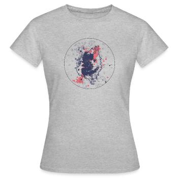 Fusion - Frauen T-Shirt - Grau meliert - Vorne - AI Model Female 172 dark (172cm)
