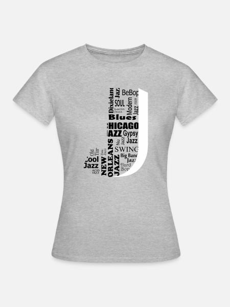 Jazz - Frauen T-Shirt - Grau meliert