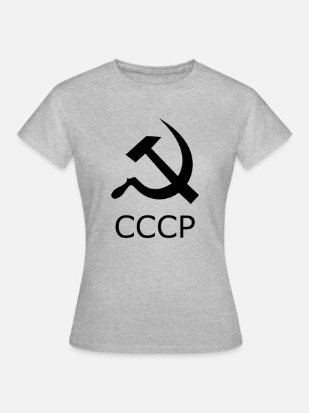 cccp - Frauen T-Shirt - Grau meliert