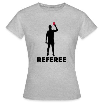 Referee - Women's T-Shirt - heather grey - Front - AI Model Female 172 dark (172cm)