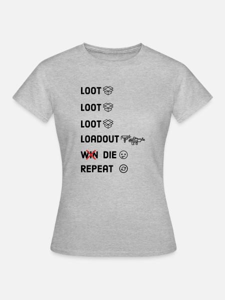Gamers Life - Frauen T-Shirt - Grau meliert