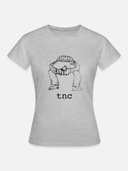 TNC SCHWARZ - Frauen T-Shirt - Grau meliert
