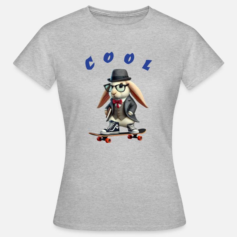 Cool rabbit - Women's T-Shirt - heather grey