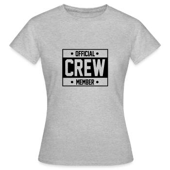 Crew Member - Frauen T-Shirt - Grau meliert - Vorne - AI Model Female 172 dark (172cm)