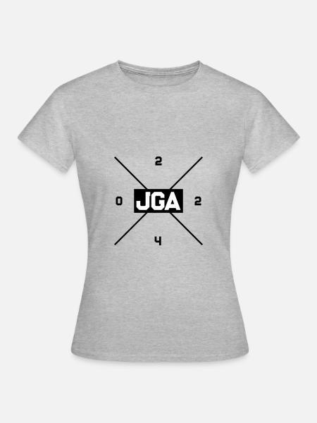 Jga 2024 Junggesellenabschied - Frauen T-Shirt - Grau meliert