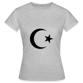 Quranic verse Muslim Islam Halal DAWA gift Allah - Women's T-Shirt - heather grey - Front - AI Model Female 172 dark (172cm)