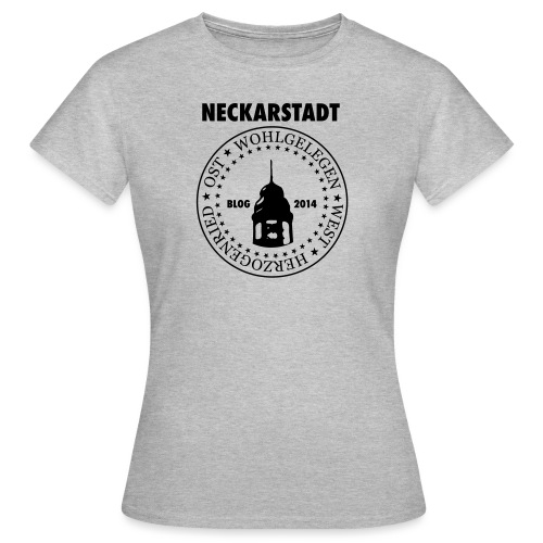 Neckarstadt Blog seit 2014 (Logo dunkel) - Frauen T-Shirt