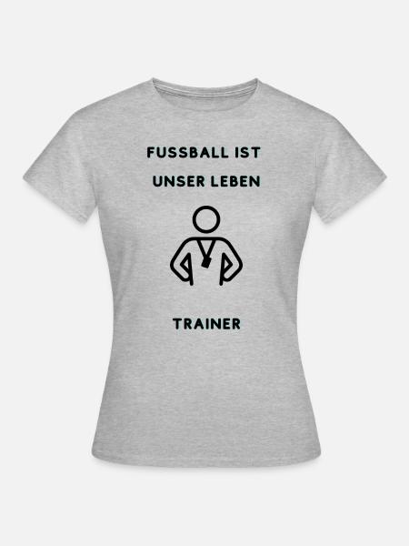 Trainer - Frauen T-Shirt - Grau meliert