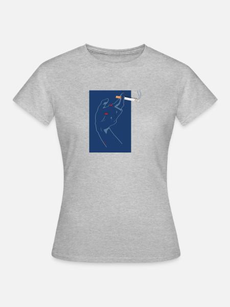 zigarette - Frauen T-Shirt - Grau meliert