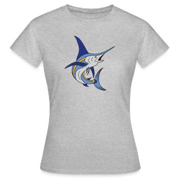 Marlin espadon marlin pêche en haute mer - T-shirt Femme - gris chiné - Devant - AI Model Female 172 dark (172cm)