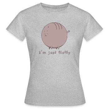Je suis juste moelleux - T-shirt Femme - gris chiné - Devant - AI Model Female 172 dark (172cm)