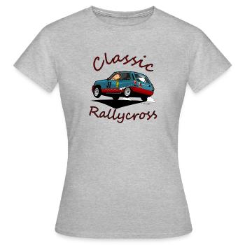 Rallycross - Frauen T-Shirt - Grau meliert - Vorne - AI Model Female 172 dark (172cm)
