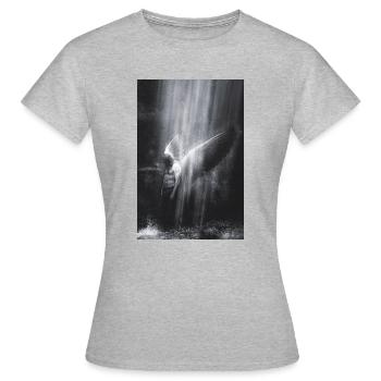 Falling Angel - T-shirt Femme - gris chiné - Devant - AI Model Female 172 dark (172cm)