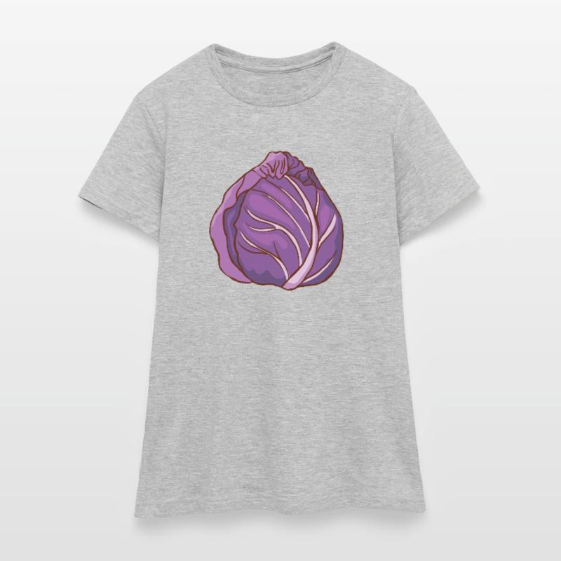 Red cabbage head Blue cabbage red cabbage Blue cabbage Women's T-Shirt