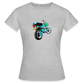 LIEBE MASCHINE - Frauen T-Shirt - Grau meliert - Vorne - AI Model Female 172 dark (172cm)