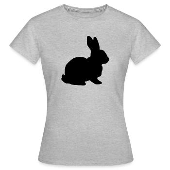lièvre - T-shirt Femme - gris chiné - Devant - AI Model Female 172 dark (172cm)