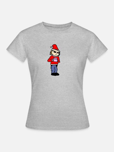Geschenk für dich - Frauen T-Shirt - Grau meliert