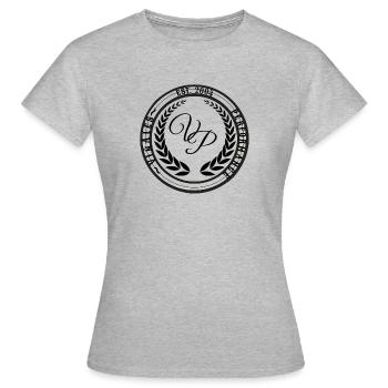 viñales Performance Logo Noir - T-shirt Femme - gris chiné - Devant - AI Model Female 172 dark (172cm)