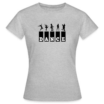 Danse danse danse - T-shirt Femme - gris chiné - Devant - AI Model Female 172 dark (172cm)