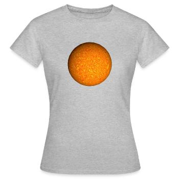 Feu planète soleil - T-shirt Femme - gris chiné - Devant - AI Model Female 172 dark (172cm)