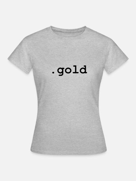 .gold - Frauen T-Shirt - Grau meliert