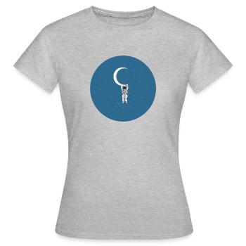 Astronaut - Frauen T-Shirt - Grau meliert - Vorne - AI Model Female 172 dark (172cm)