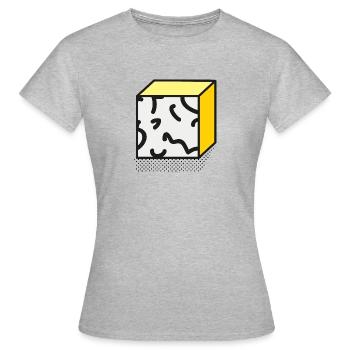 style memphis minimal - T-shirt Femme - gris chiné - Devant - AI Model Female 172 dark (172cm)