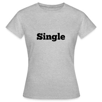 single - Women's T-Shirt - heather grey - Front - AI Model Female 172 dark (172cm)