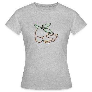 Mandarine - Frauen T-Shirt - Grau meliert - Vorne - AI Model Female 172 dark (172cm)