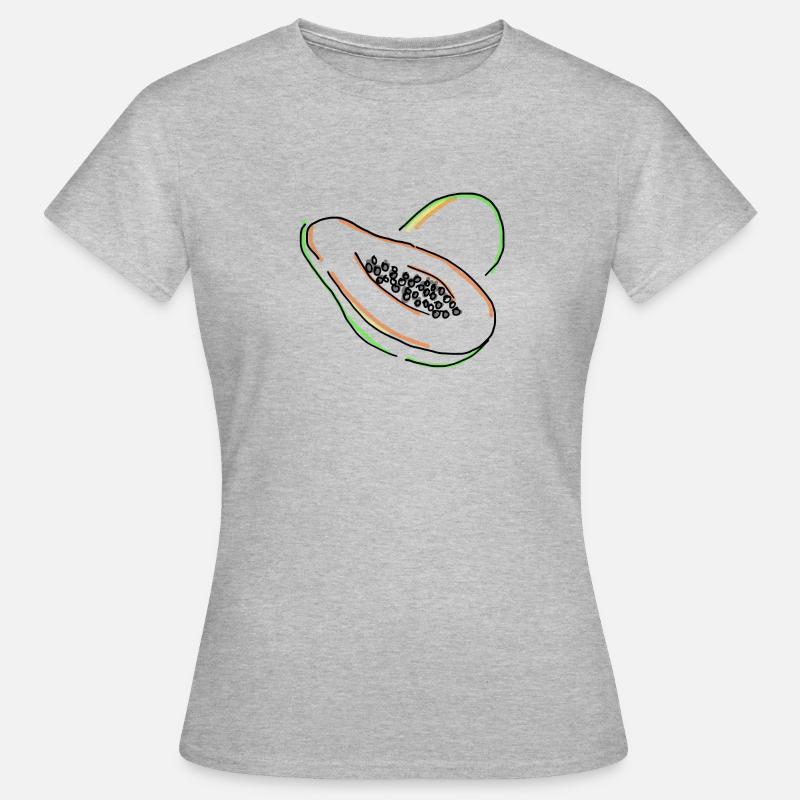papaya - Women's T-Shirt - heather grey
